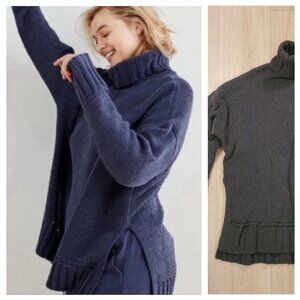 AERIE | Oversized Chenille Soft Turtleneck Knit Sweater | Sz. S